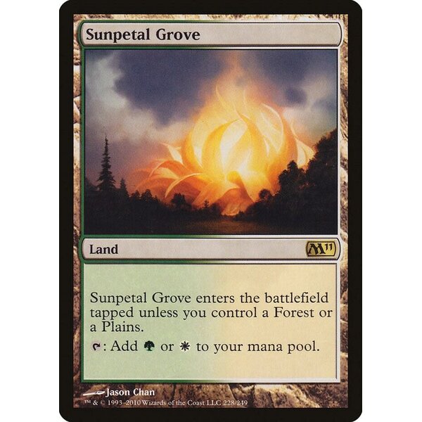 Magic: The Gathering Sunpetal Grove (229) Lightly Played Foil