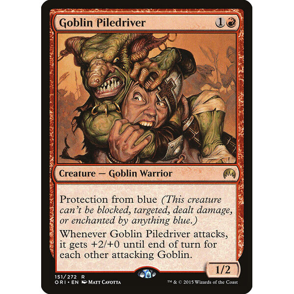 Magic: The Gathering Goblin Piledriver (151) Lightly Played