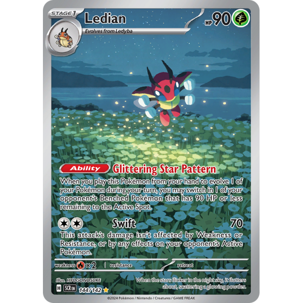 Pokemon Ledian (144) Lightly Played Holofoil