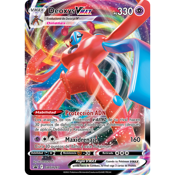 Pokemon Deoxys VMAX (SWSH267) Lightly Played Holofoil