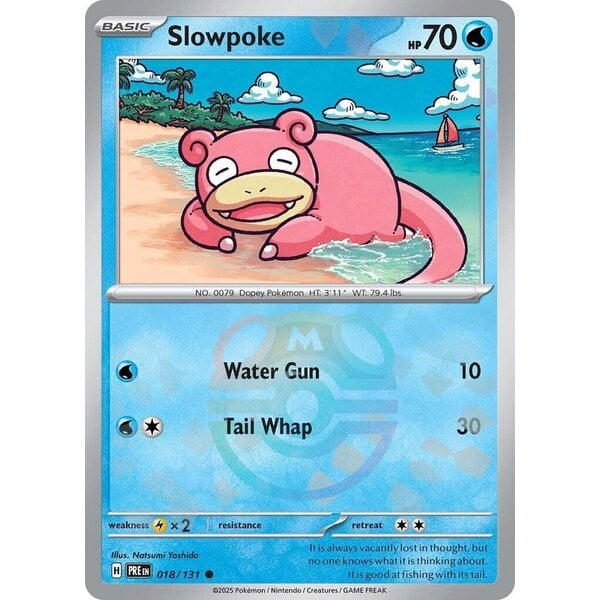 Pokemon Slowpoke (Master Ball Pattern) (018) Near Mint Holofoil