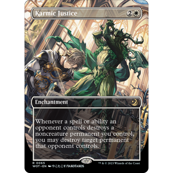 Magic: The Gathering Karmic Justice (Anime Borderless) (065) Lightly Played