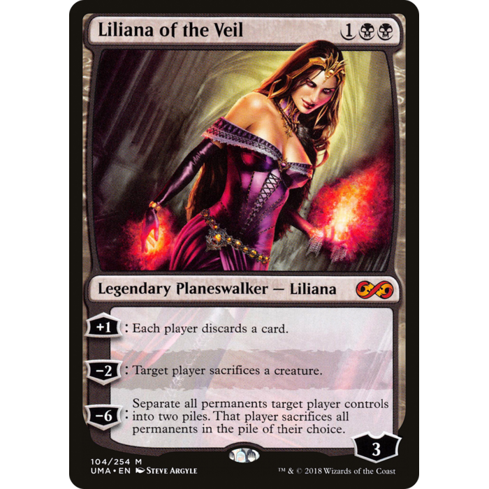 Magic: The Gathering Liliana of the Veil (104) Lightly Played