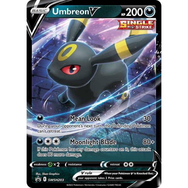 Pokemon Umbreon V (SWSH203) Lightly Played Holofoil