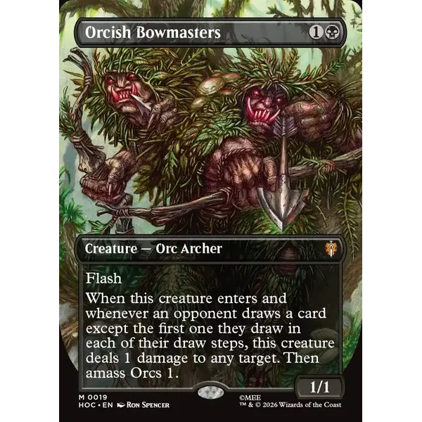 Magic: The Gathering Orcish Bowmasters (Borderless) (019) Near Mint Foil