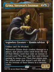 Magic: The Gathering Grima, Saruman's Footman (Borderless) (033) Near Mint Foil