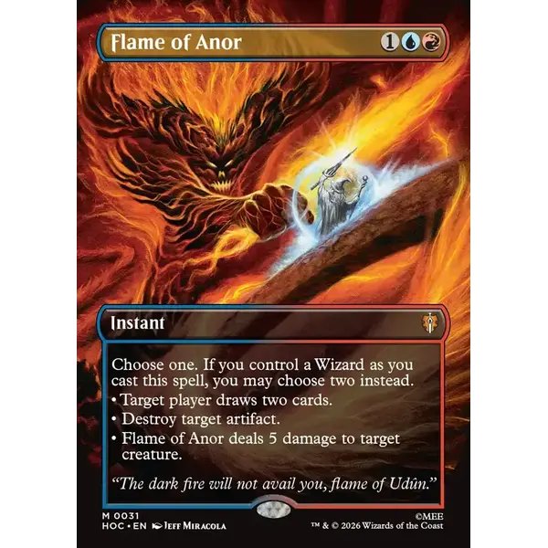 Magic: The Gathering Flame of Anor (Borderless) (031) Near Mint Foil