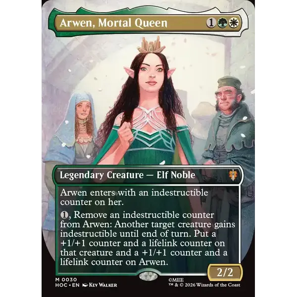 Magic: The Gathering Arwen, Mortal Queen (Borderless) (030) Near Mint Foil