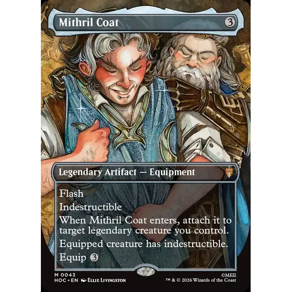 Magic: The Gathering Mithril Coat (Borderless) (043) Near Mint Foil