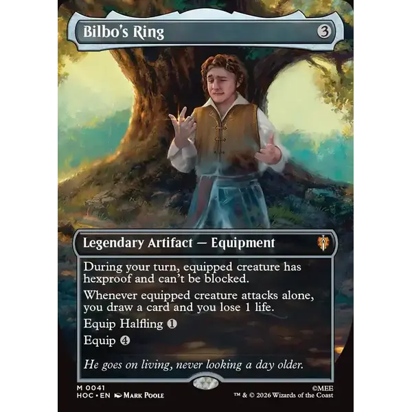 Magic: The Gathering Bilbo's Ring (Borderless) (041) Near Mint Foil