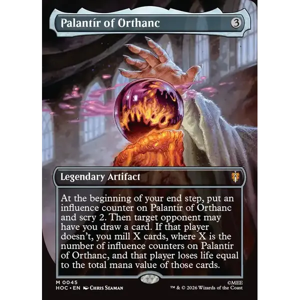 Magic: The Gathering Palantir of Orthanc (Borderless) (045) Near Mint Foil