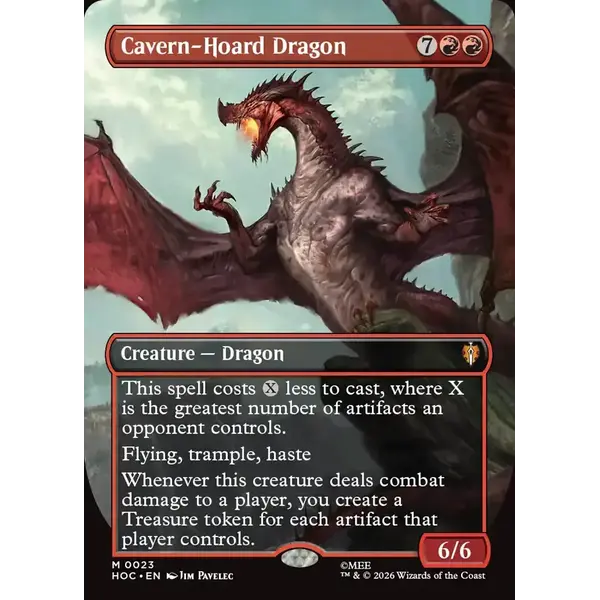 Magic: The Gathering Cavern-Hoard Dragon (Borderless) (023) Near Mint Foil