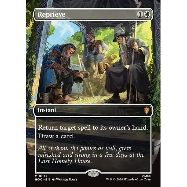 Magic: The Gathering Reprieve (Borderless) (017) Near Mint Foil