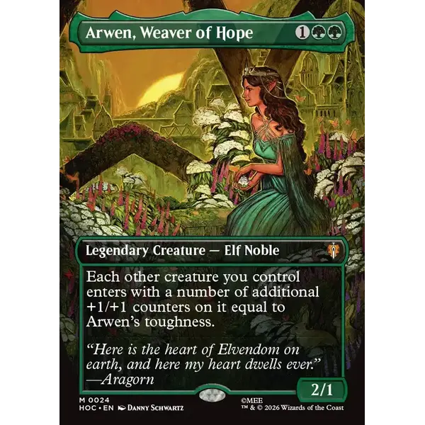 Magic: The Gathering Arwen, Weaver of Hope (Borderless) (024) Near Mint Foil