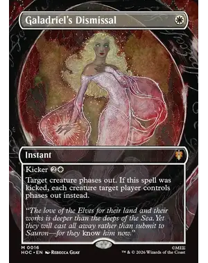 Magic: The Gathering Galadriel's Dismissal (Borderless) (016) Near Mint Foil