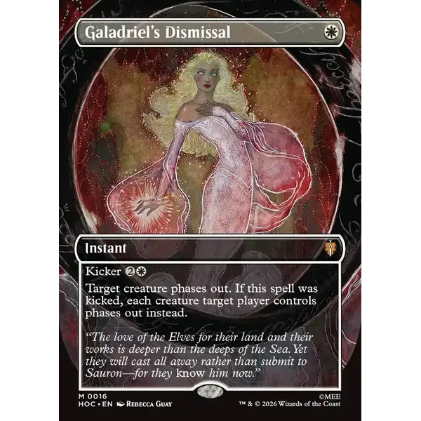 Magic: The Gathering Galadriel's Dismissal (Borderless) (016) Near Mint Foil