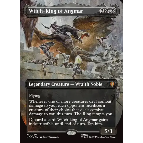 Magic: The Gathering Witch-king of Angmar (Borderless) (020) Near Mint Foil