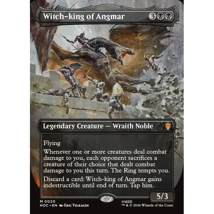 Magic: The Gathering Witch-king of Angmar (Borderless) (020) Near Mint Foil