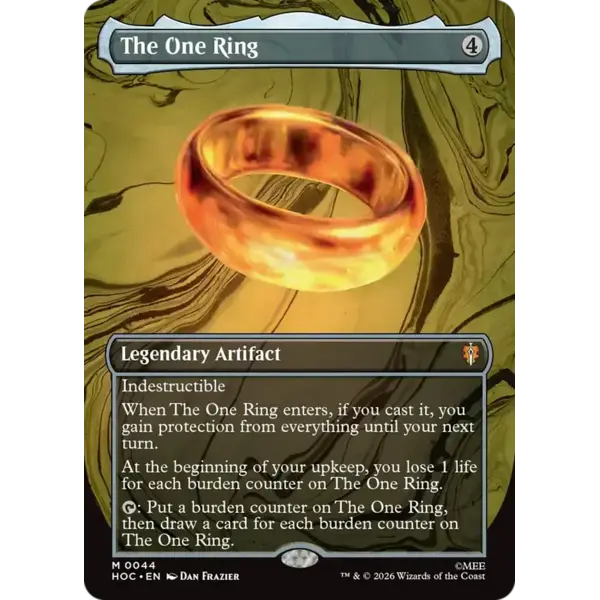 Magic: The Gathering The One Ring (Borderless) (044) Near Mint Foil