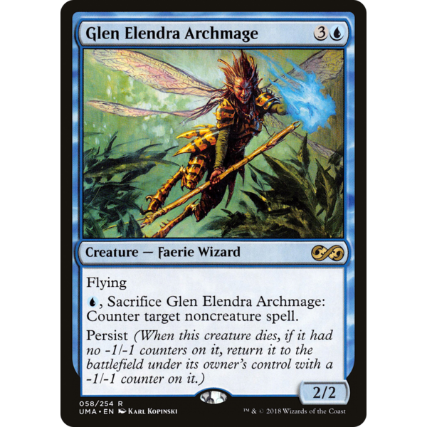 Magic: The Gathering Glen Elendra Archmage (058) Lightly Played