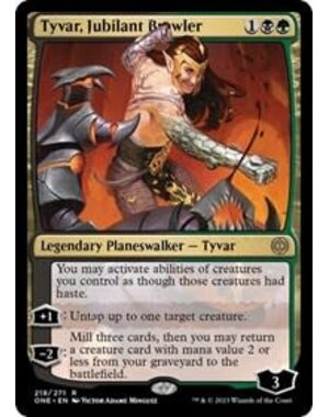 Magic: The Gathering Tyvar, Jubilant Brawler (218) Lightly Played