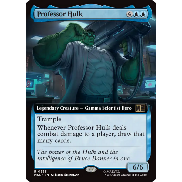 Magic: The Gathering Professor Hulk (Extended Art) (338) Lightly Played