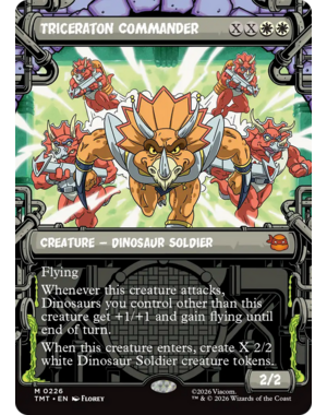 Magic: The Gathering Triceraton Commander (Showcase) (226) Lightly Played Foil