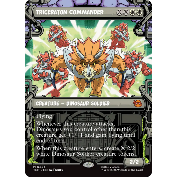 Magic: The Gathering Triceraton Commander (Showcase) (226) Lightly Played Foil