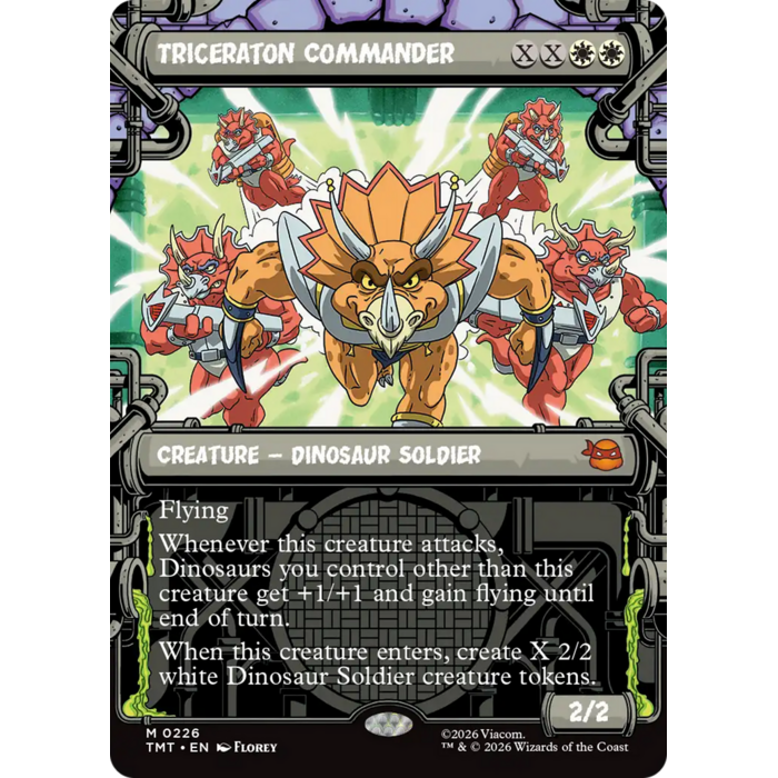 Magic: The Gathering Triceraton Commander (Showcase) (226) Lightly Played Foil