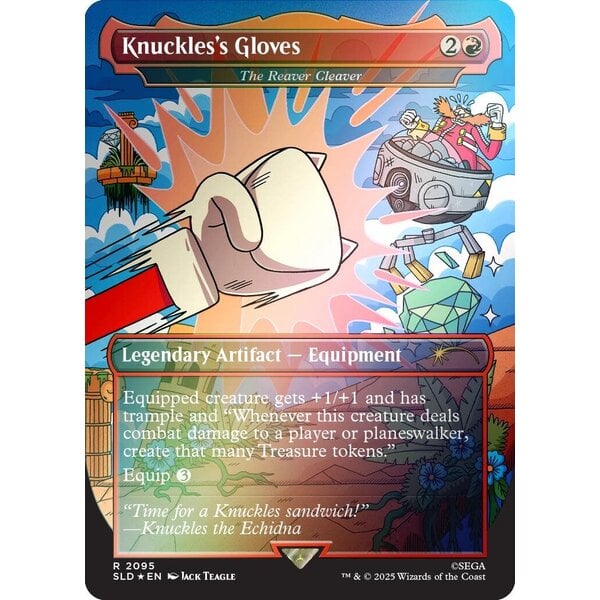 Magic: The Gathering Knuckles's Gloves - The Reaver Cleaver (Rainbow Foil) (2095) Lightly Played Foil