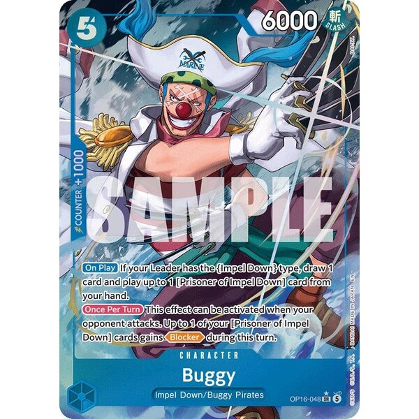 Bandai Buggy (Alternate Art) (OP16-048) Lightly Played Foil