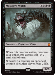 Magic: The Gathering Massacre Wurm (714) Lightly Played Foil