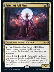 Magic: The Gathering Priest of Fell Rites (208) Lightly Played Foil