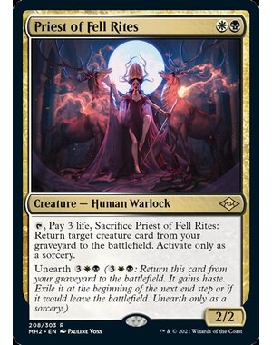 Magic: The Gathering Priest of Fell Rites (208) Lightly Played Foil