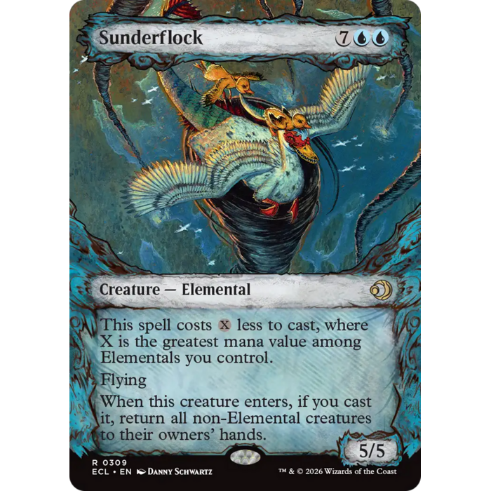 Magic: The Gathering Sunderflock (Showcase) (309) Lightly Played Foil