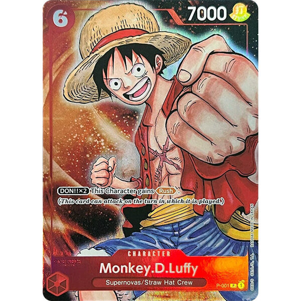 Bandai Monkey.D.Luffy (Premium Card Collection -BANDAI CARD GAMES Fest. 23-24 Edition-) (P-001) Near Mint Foil)