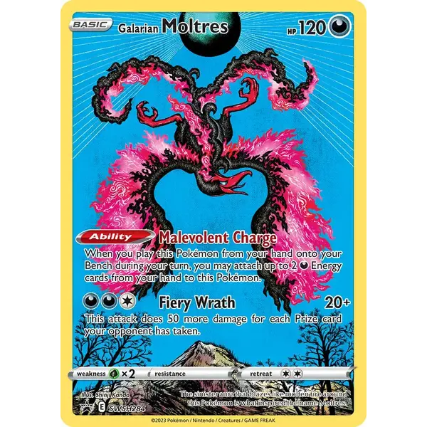 Pokemon Galarian Moltres (SWSH284) Lightly Played Holofoil