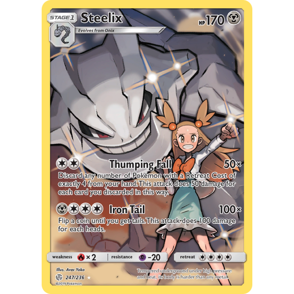 Pokemon Steelix (Secret) (247) Near Mint Holofoil