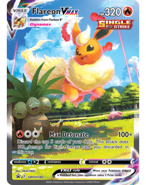 Pokemon Flareon VMAX (SWSH180) Near Mint Holofoil