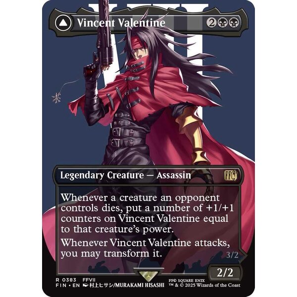 Magic: The Gathering Vincent Valentine (Borderless) (383) Lightly Played