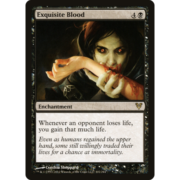 Magic: The Gathering Exquisite Blood (102) Lightly Played