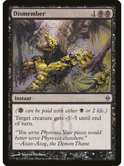 Magic: The Gathering Dismember (057) Lightly Played Foil