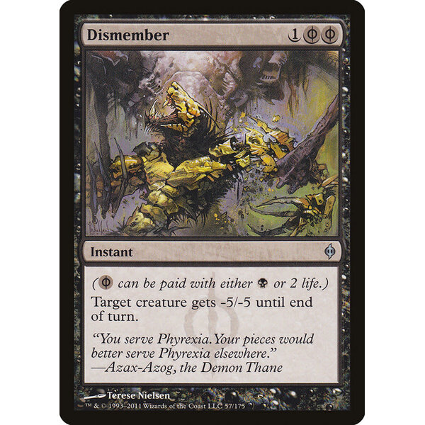 Magic: The Gathering Dismember (057) Lightly Played Foil