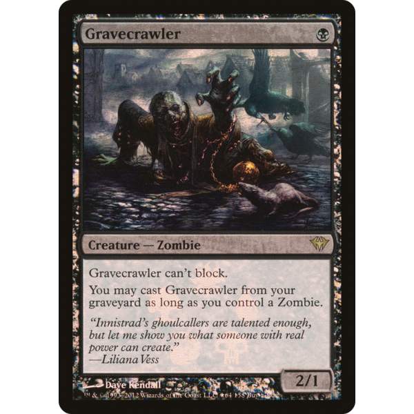 Magic: The Gathering Gravecrawler (064) Lightly Played Foil