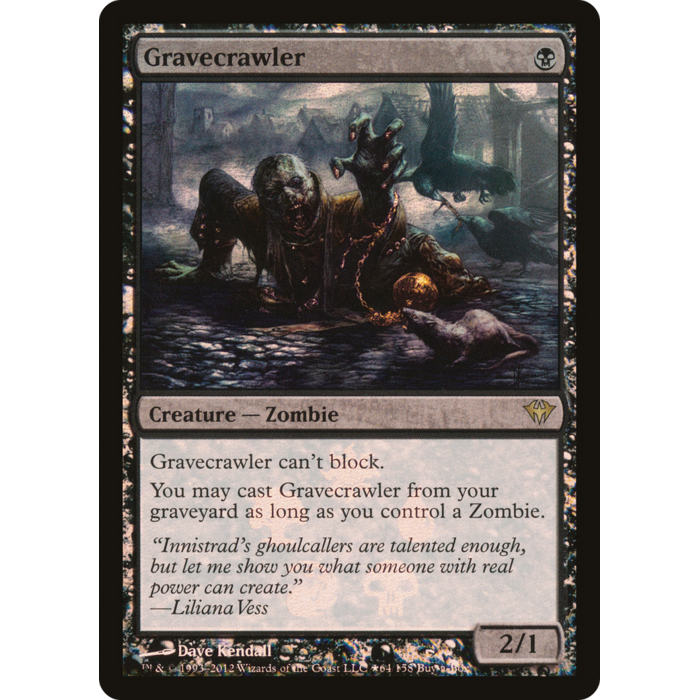 Magic: The Gathering Gravecrawler (064) Lightly Played Foil