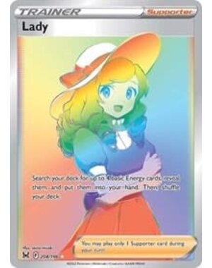 Pokemon Lady (Secret) (208) Lightly Played Holofoil