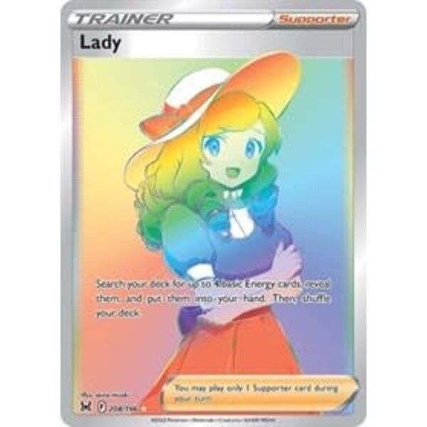 Pokemon Lady (Secret) (208) Lightly Played Holofoil