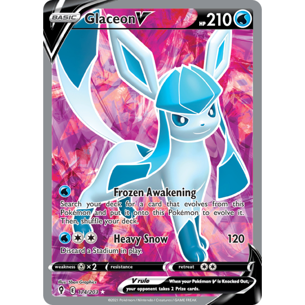 Pokemon Glaceon V (Full Art) (174) Lightly Played Holofoil