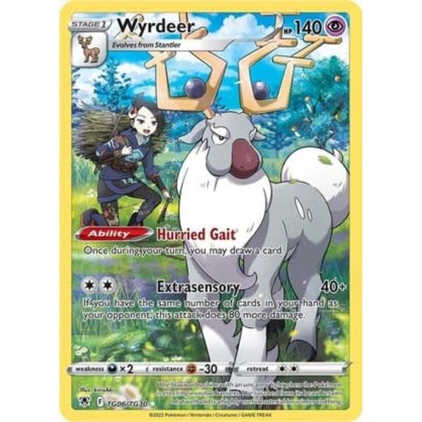 Pokemon Wyrdeer (TG06) Lightly Played Holofoil