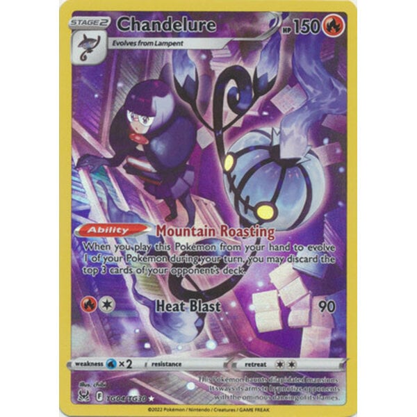 Pokemon Chandelure (TG04) Lightly Played Holofoil